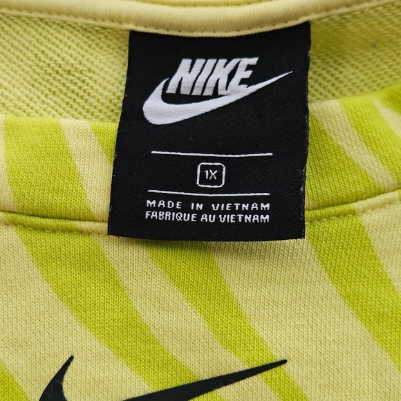 Nike Icon Clash Pullover Zebra Print Crewneck Sweatshirt Size 1X - Picture 8 of 11